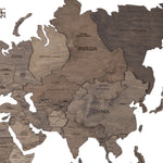 3D Wooden World Map LED - Terra