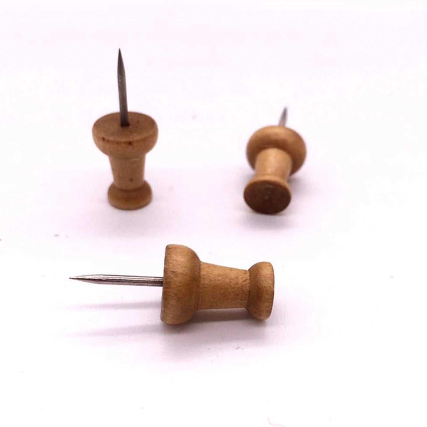 Wood Push Pins - 100pcs