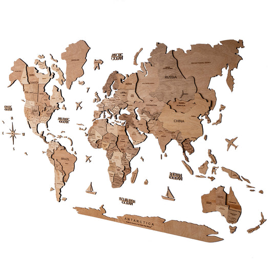 10 Creative Ways to Style Your 3D Wooden World Map