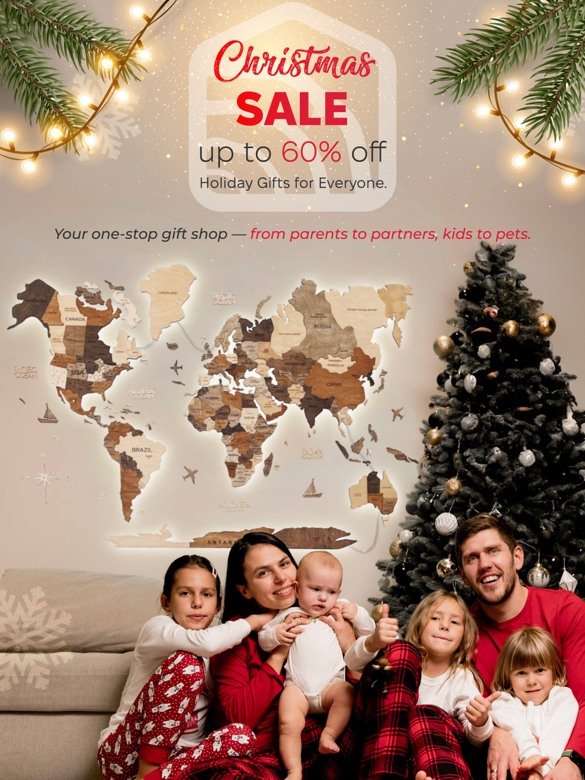 3d wooden world map wall art best diwali gift free shipping