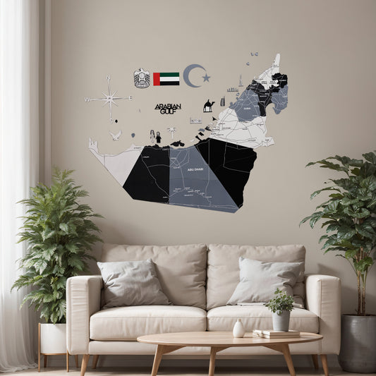 2D Wooden UAE Map - Nordik (Pre-order)