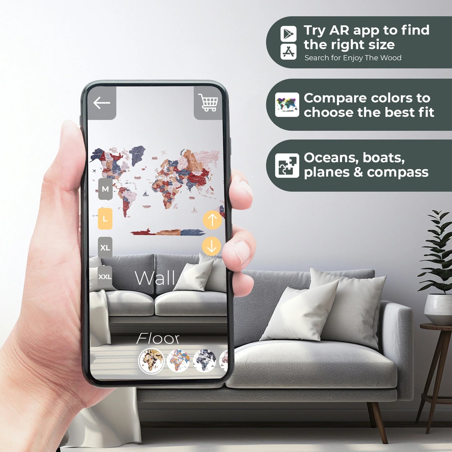 3D Map Boho - Premium luminous decor for GCC travelers.