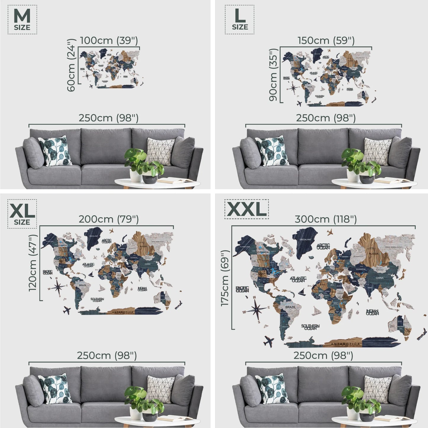 3D Luminous Map Mystery - Elegant glowing decor for GCC homes.