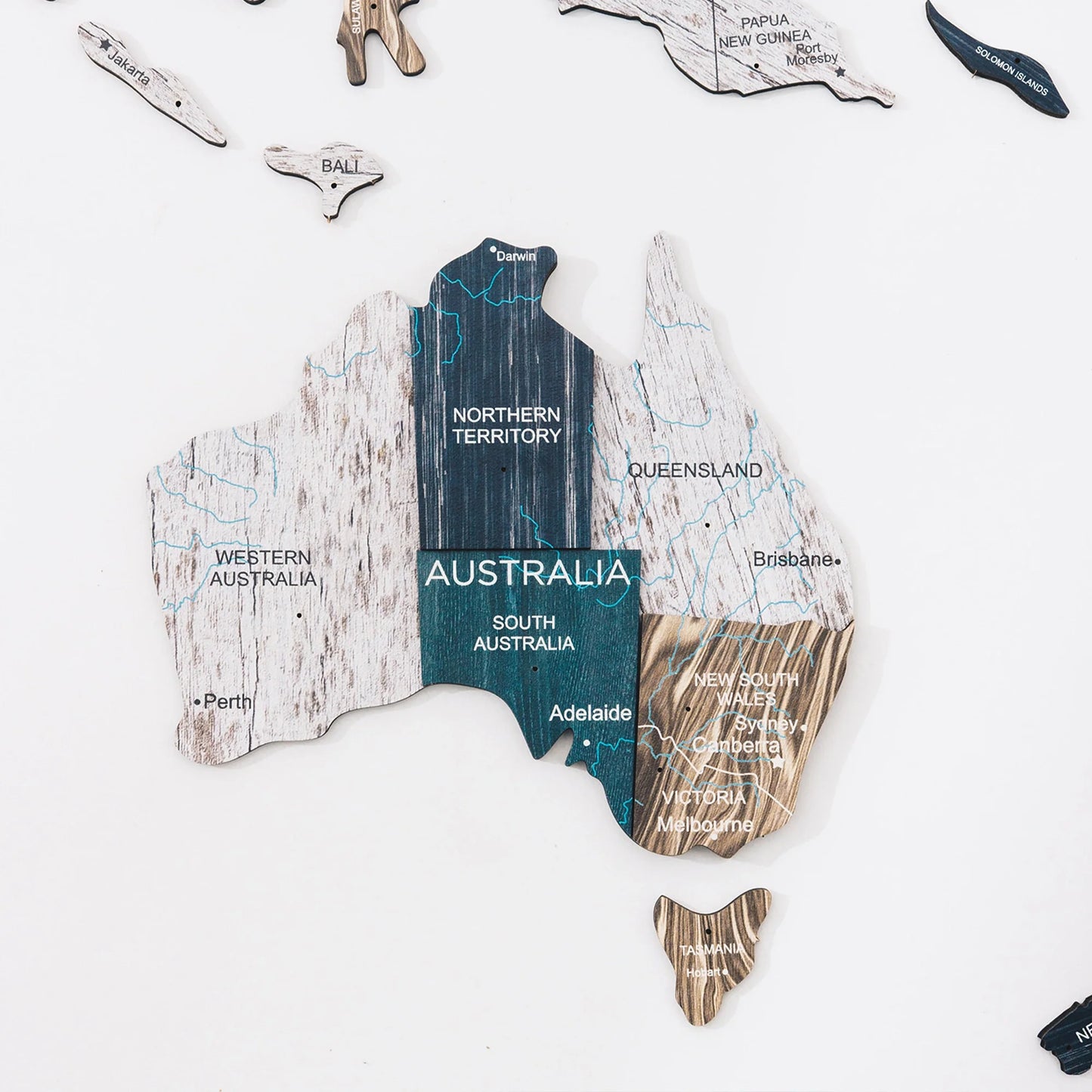 Mystery Luminous World Map - Premium glowing wall art for marking travel memories.
