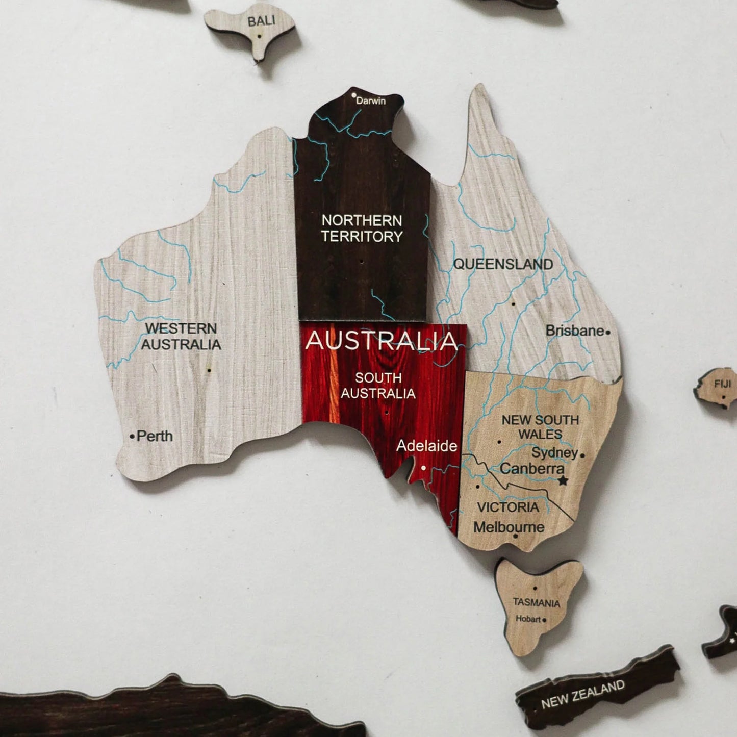 Urban Wooden Luminous Map - Perfect glow-in-the-dark gift for travel lovers.