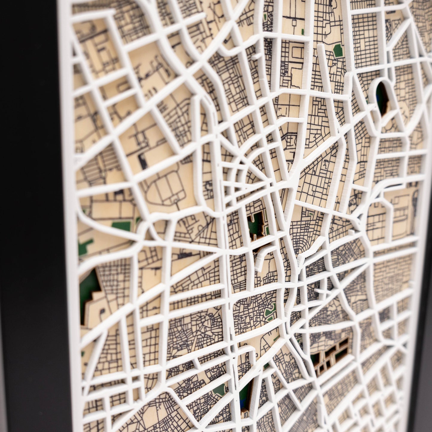 Riyadh city wooden map – unique gift for Saudi National Day or special occasions