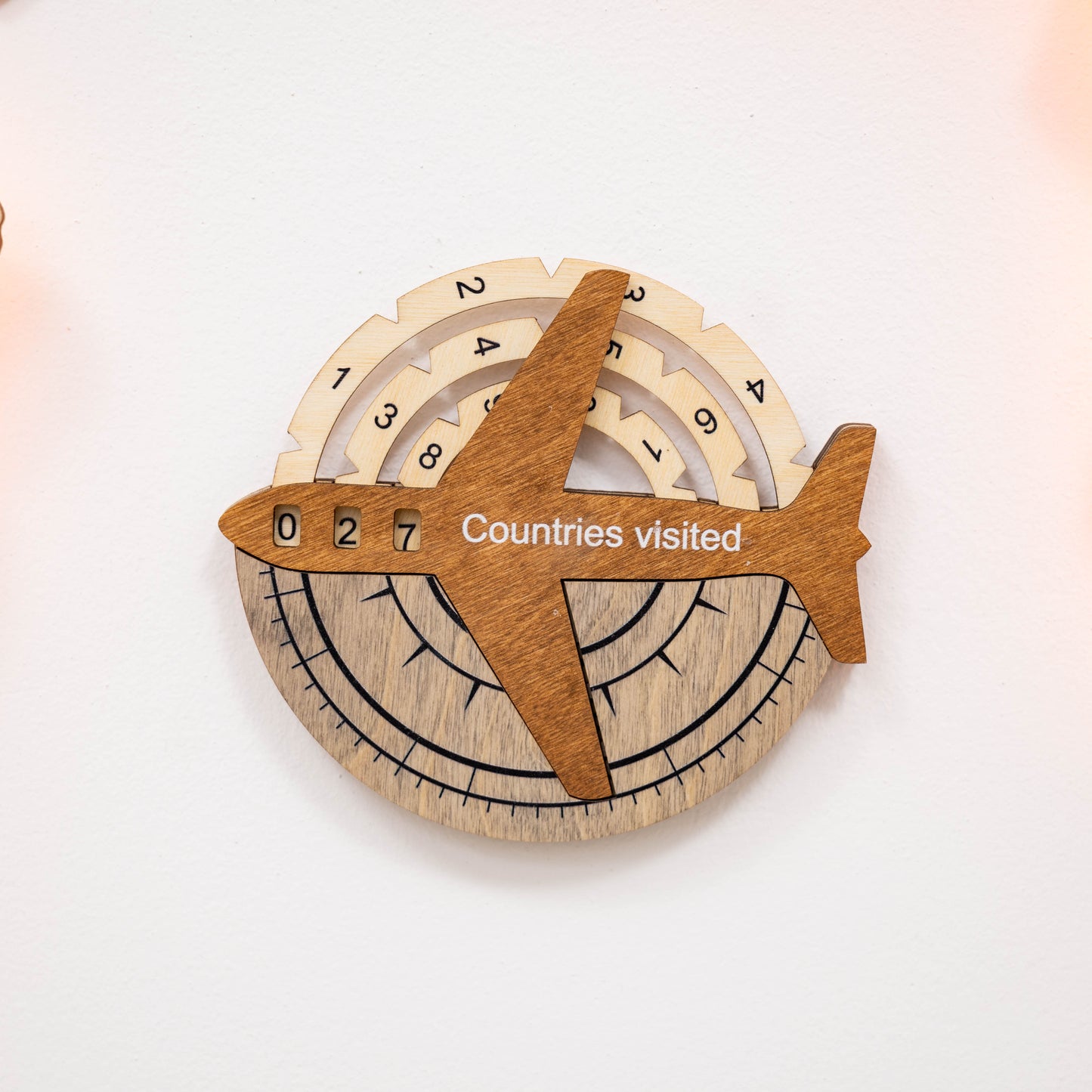 3D wooden travel tracker map – perfect gift for travelers in UAE and GCC