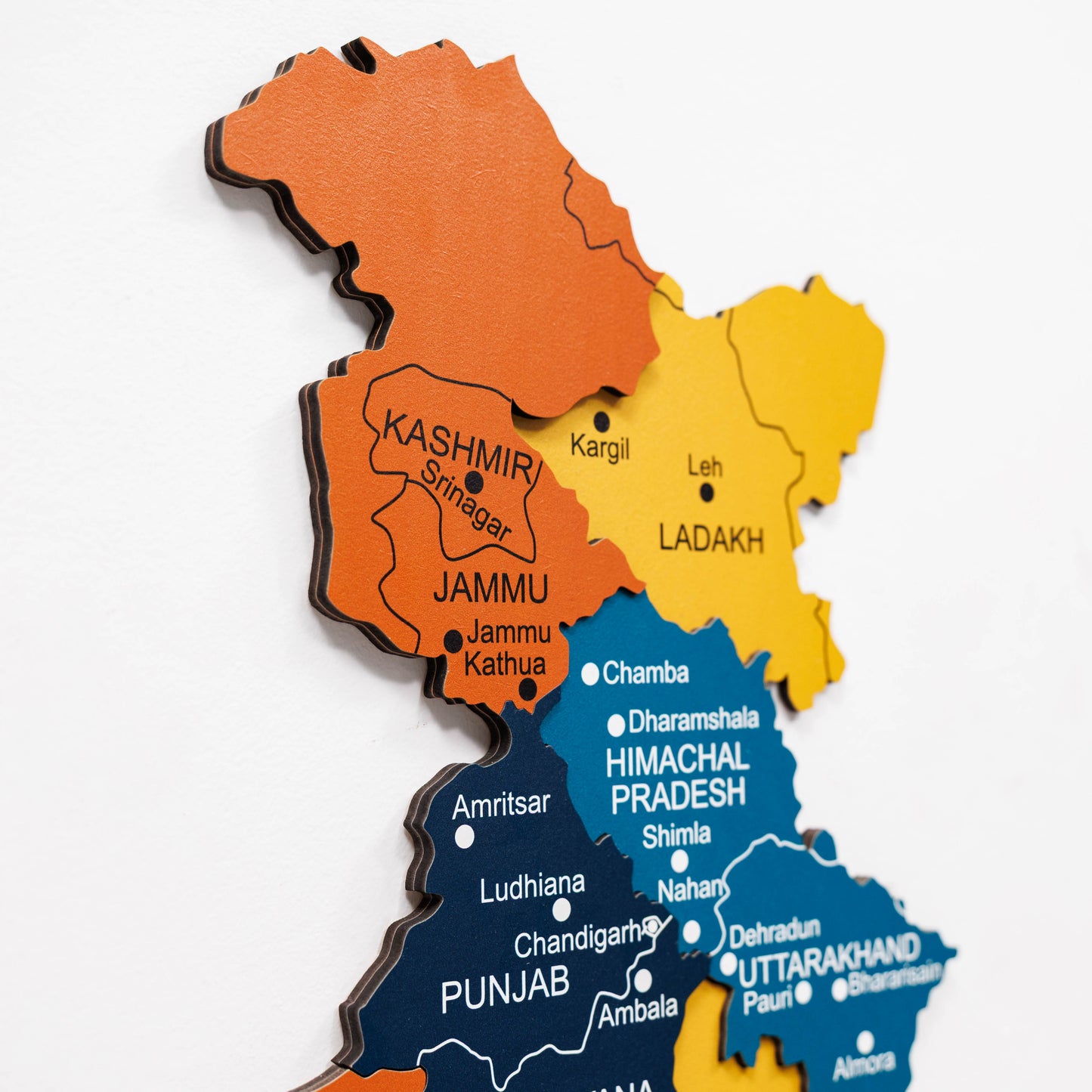 India 3D Wooden Map - Indie