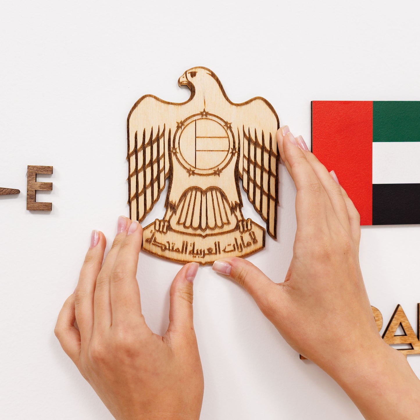 3D LED Wooden UAE Map - Multicolor (Pre-order)