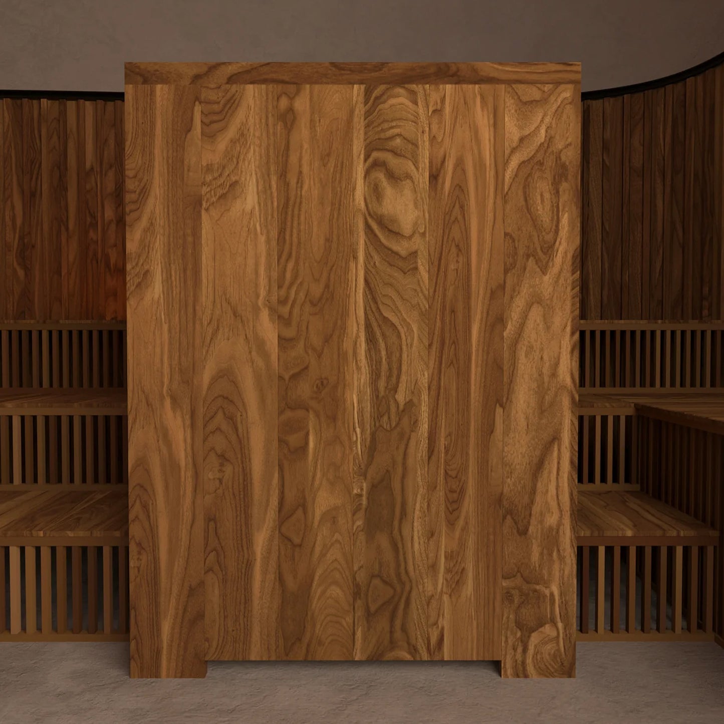Luxury teak Ice Bath Cube in Dubai – premium full-body cold plunge