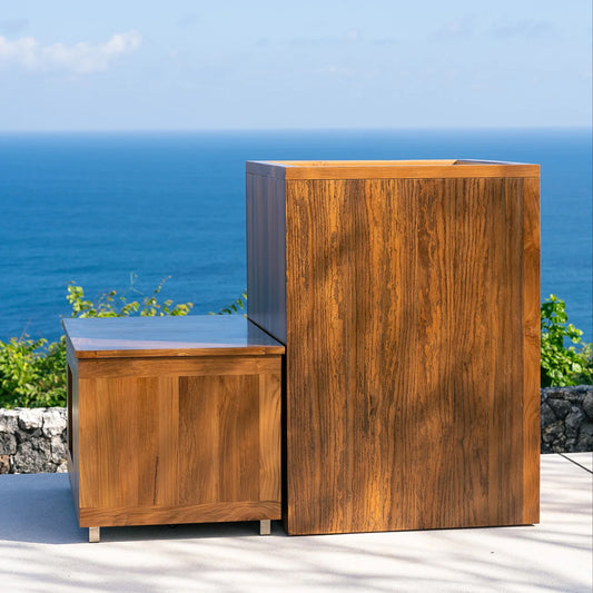 Teak Ice Bath for villas and wellness centers across UAE & GCC
