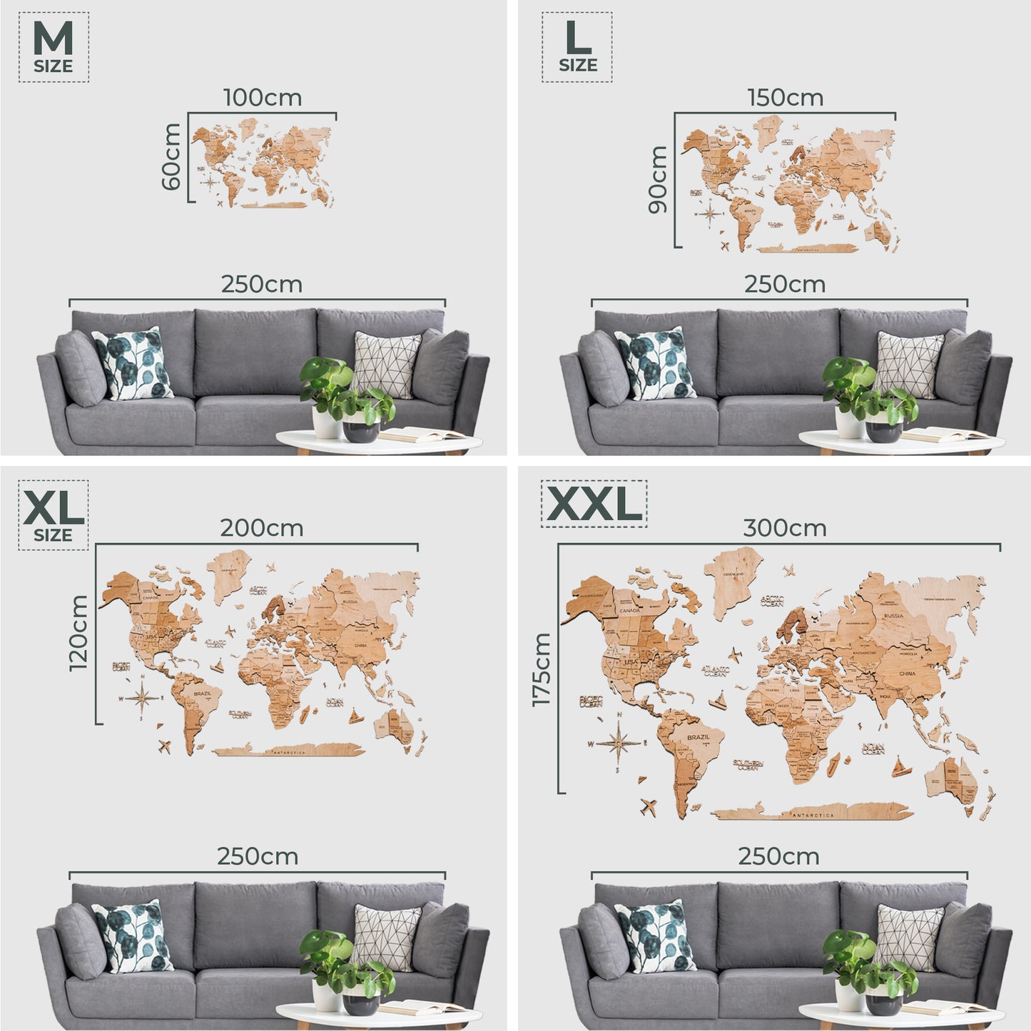 Handcrafted Light Map - Stylish Travel-Inspired Gift
