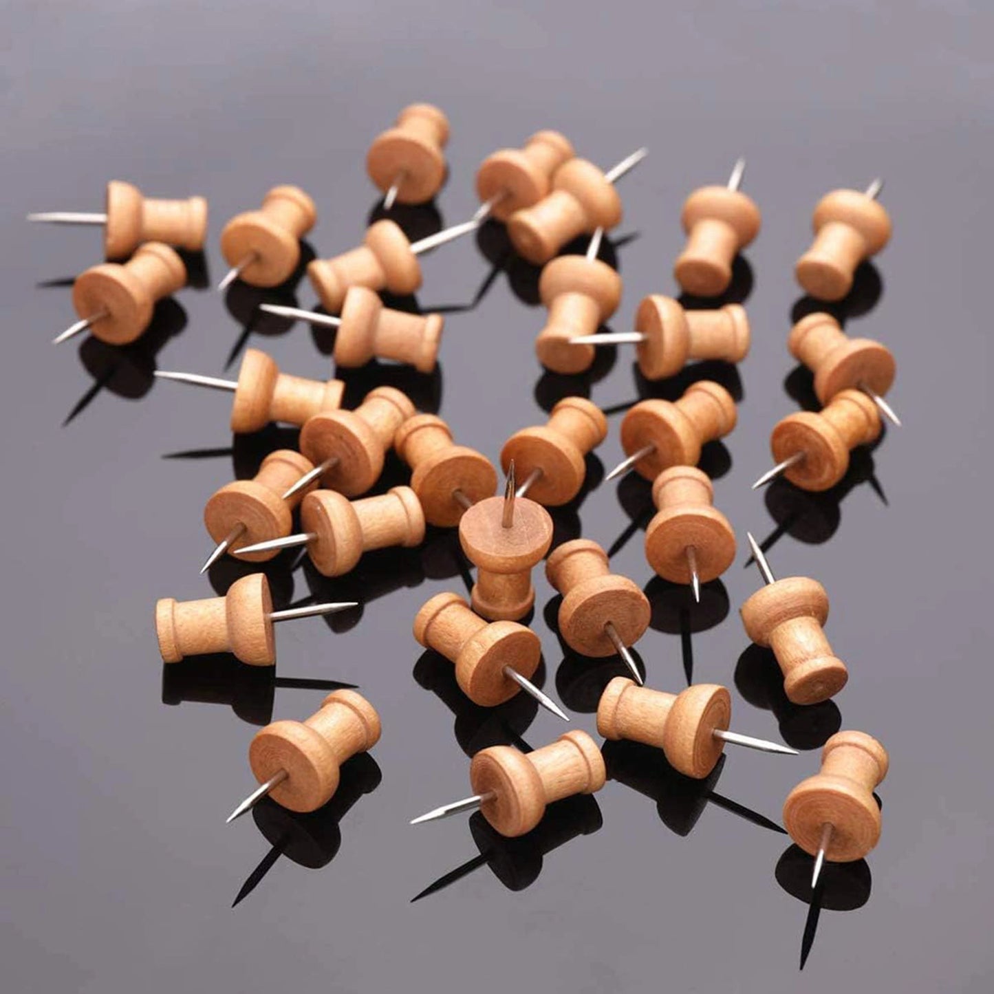 Wood Push Pins - 100pcs