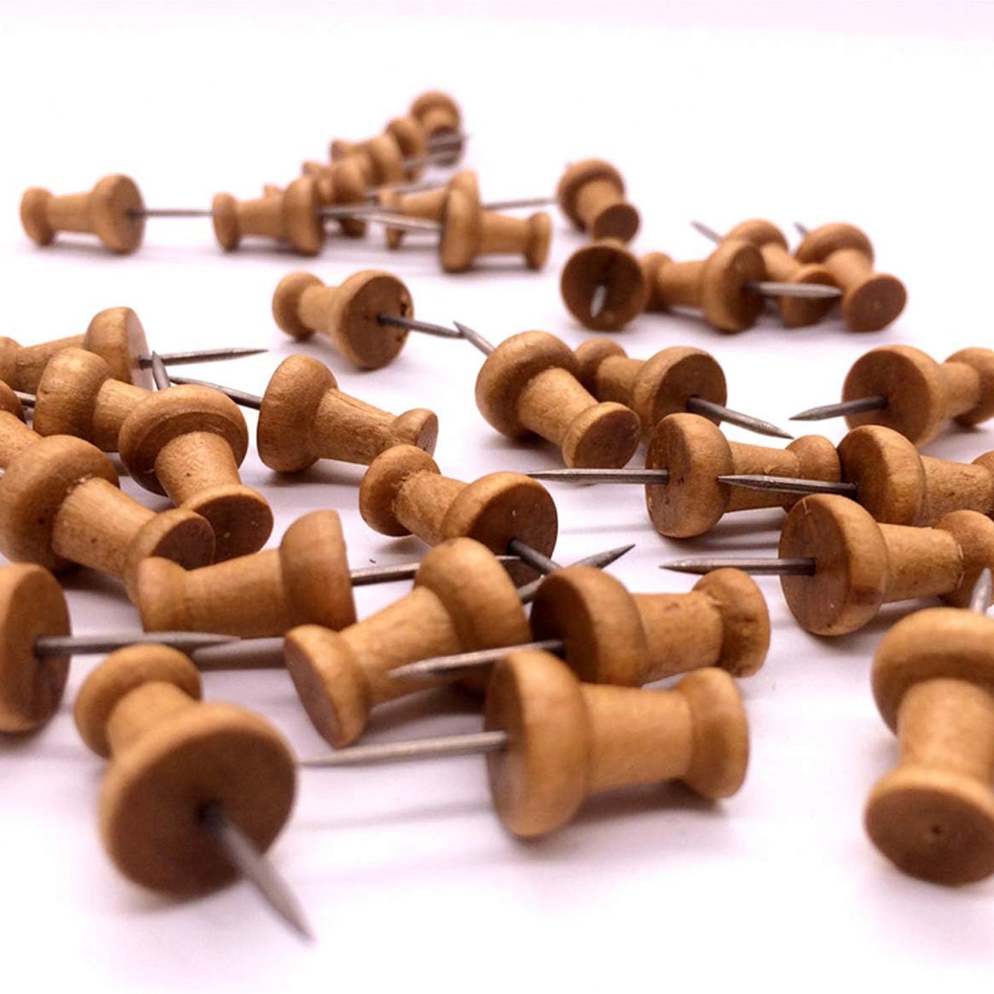Wood Push Pins - 100pcs