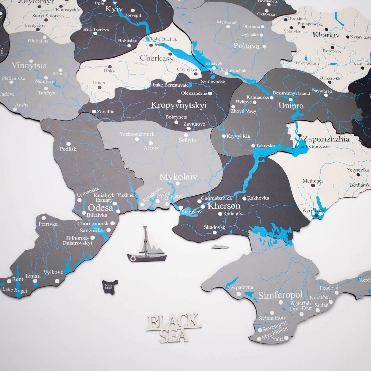 Ukraine Wooden Map - Nordik