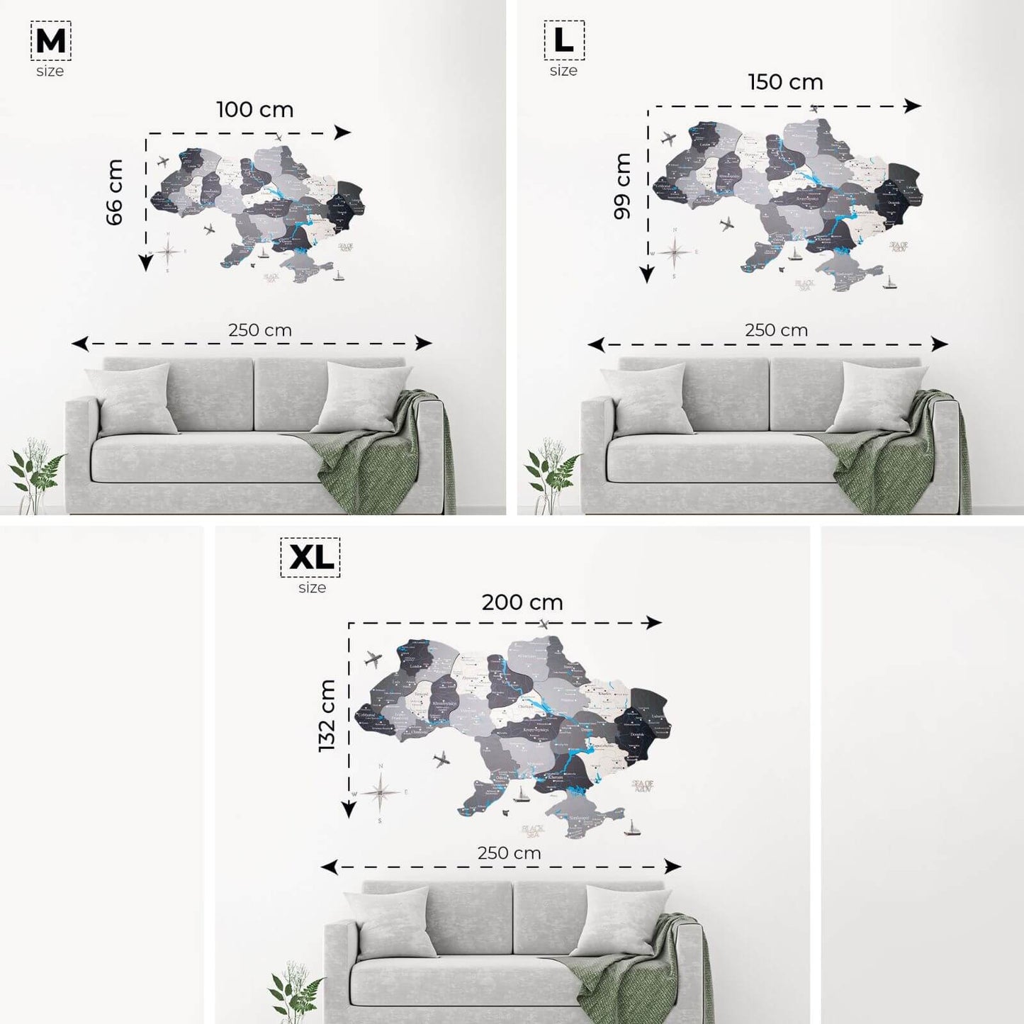 Ukraine Wooden Map - Nordik