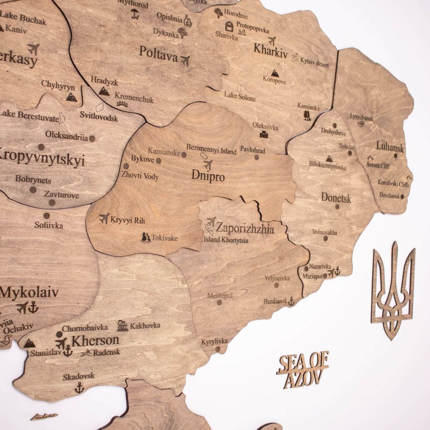 Ukraine Wooden Map - Terra