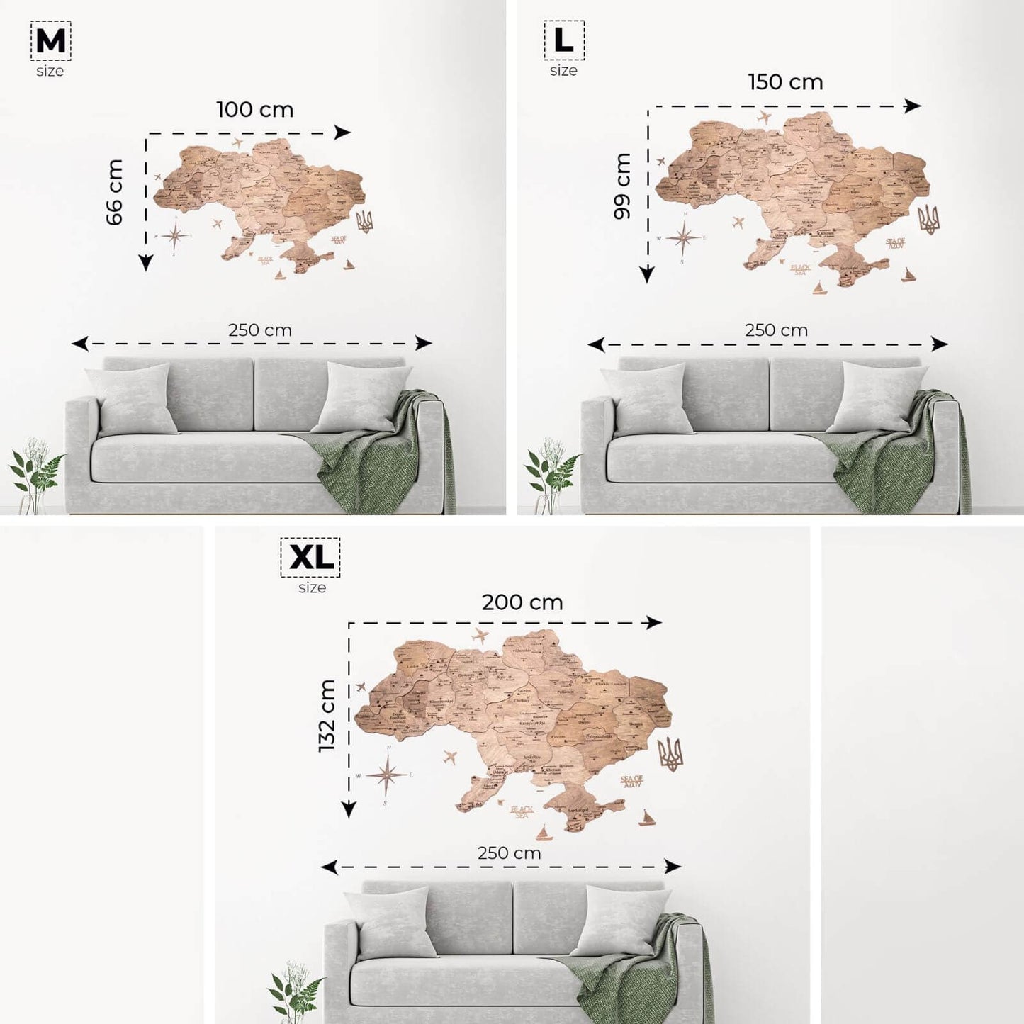 Ukraine Wooden Map - Terra