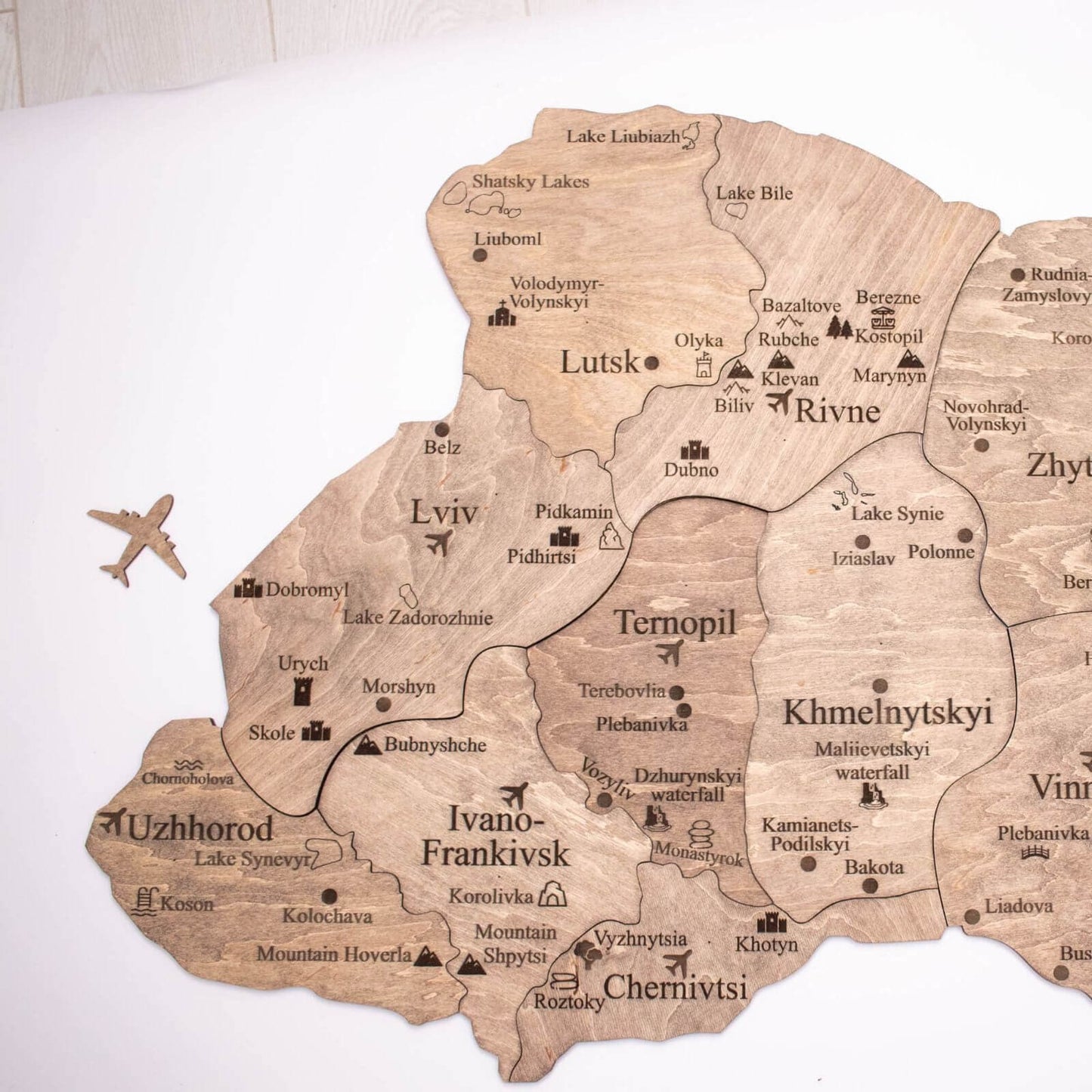 Ukraine Wooden Map - Terra