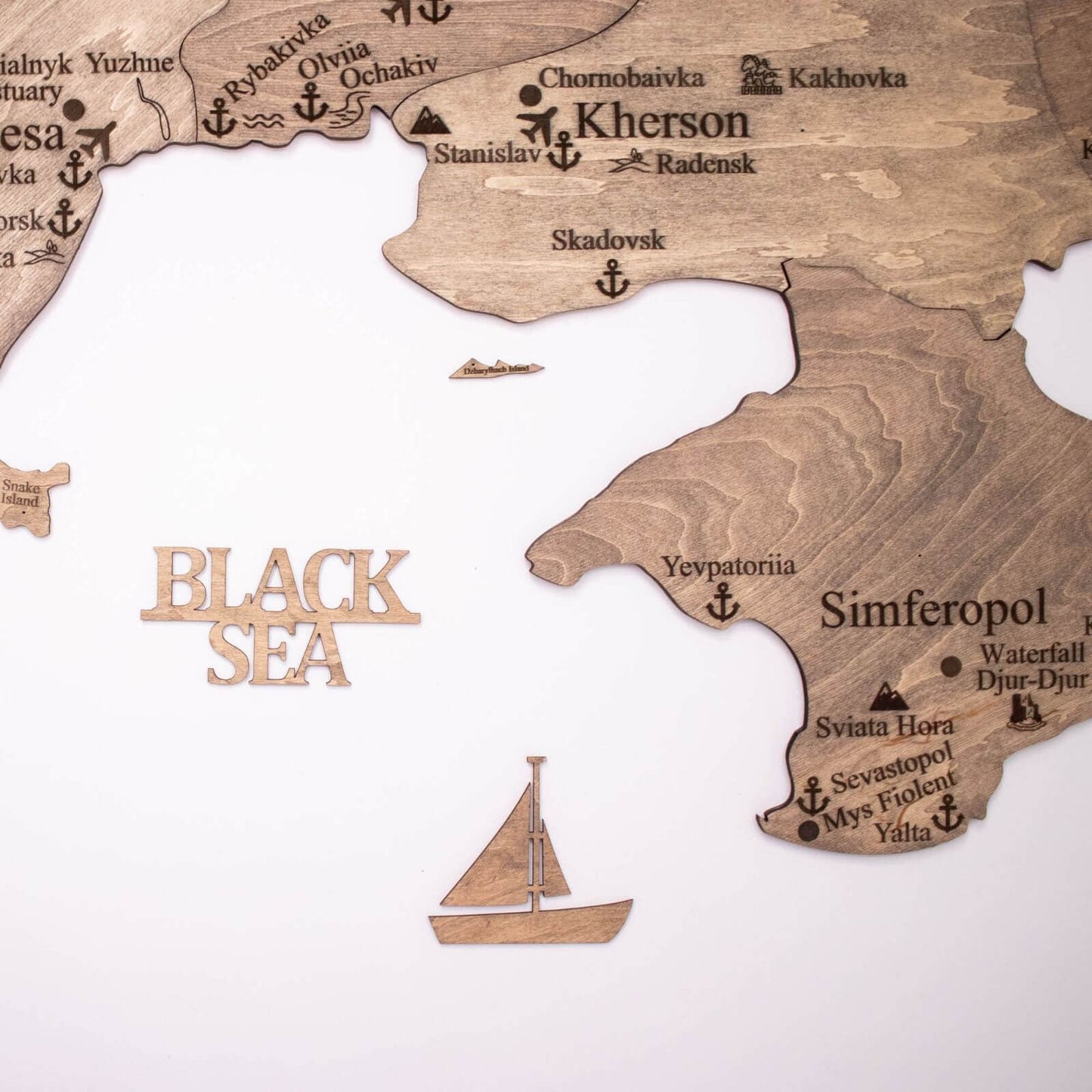 Ukraine Wooden Map - Terra