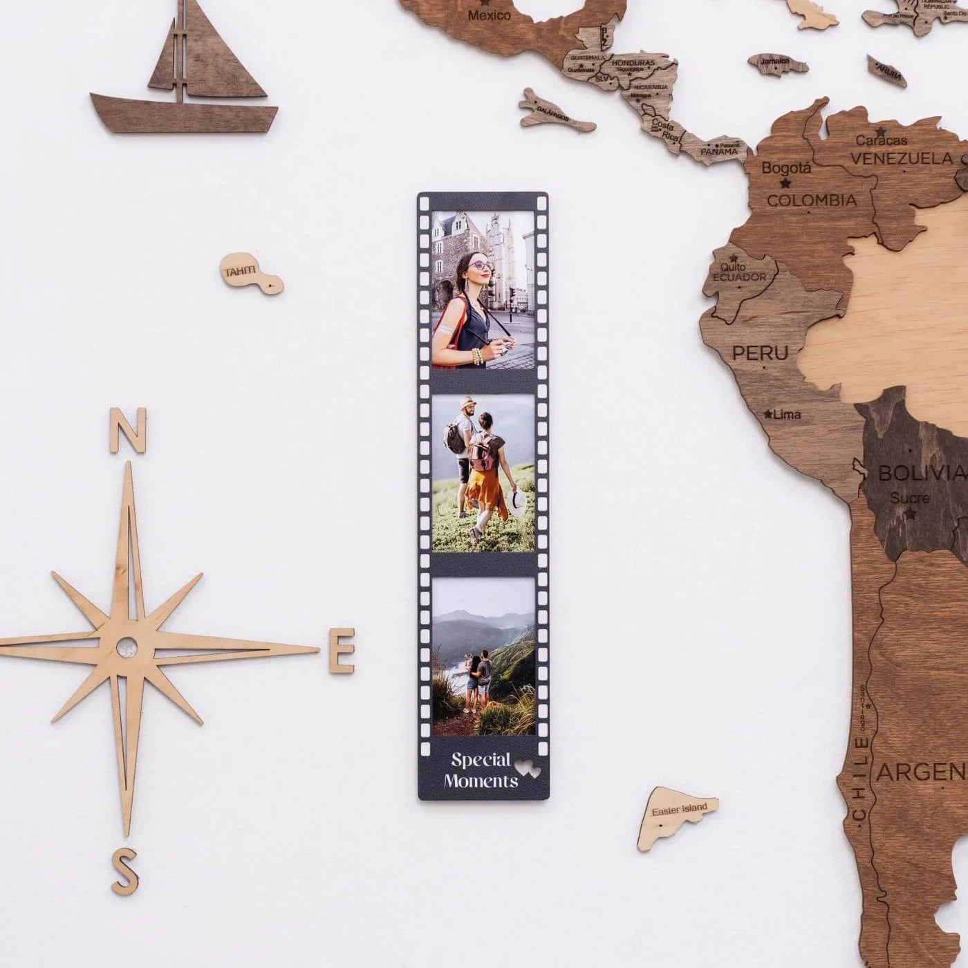 Wooden photo frames 3in1 – ideal for showcasing travel and family photos