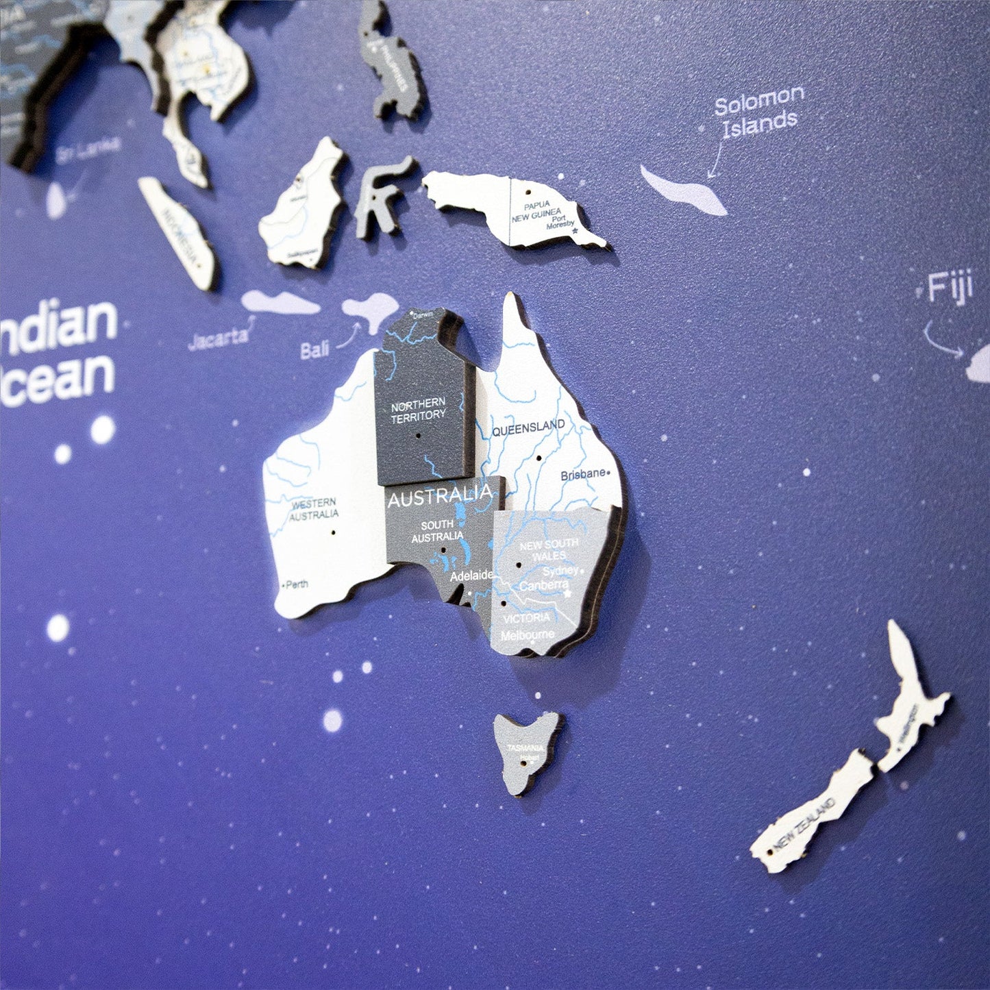 Nordik Space 3D world map panel – unique anniversary or corporate gift in Dubai